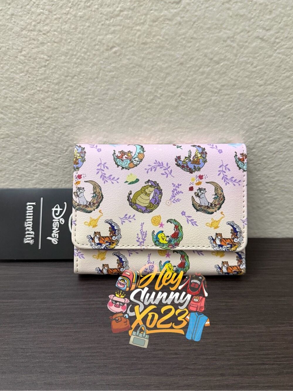 Loungefly Disney Sidekick Crescent Moon Flap Wallet